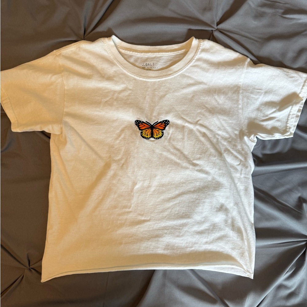 John Galt / Brandy melville butterfly tshirt